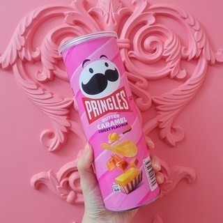 PRINGLES 品客洋芋片 🌟 奶油焦糖口味110g 韓國限定 韓國餅乾 韓國洋芋片-細節圖2