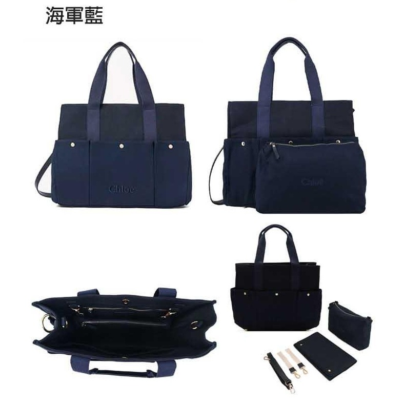 【Chloé】Chloe 經典品牌LOGO帆布手提/肩背包(任選) Chloe肩背包 Chloe手提包 Chloe經典包-細節圖3