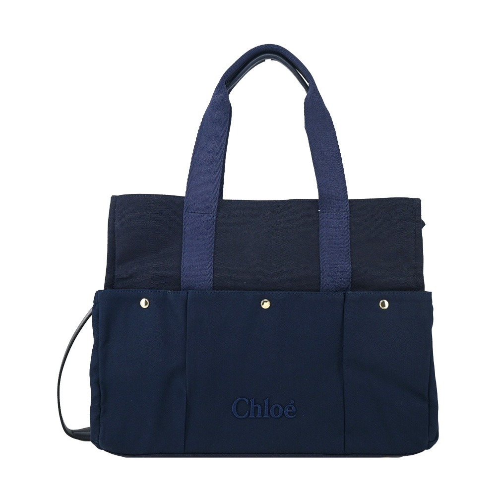 【Chloé】Chloe 經典品牌LOGO帆布手提/肩背包(任選) Chloe肩背包 Chloe手提包 Chloe經典包-細節圖5