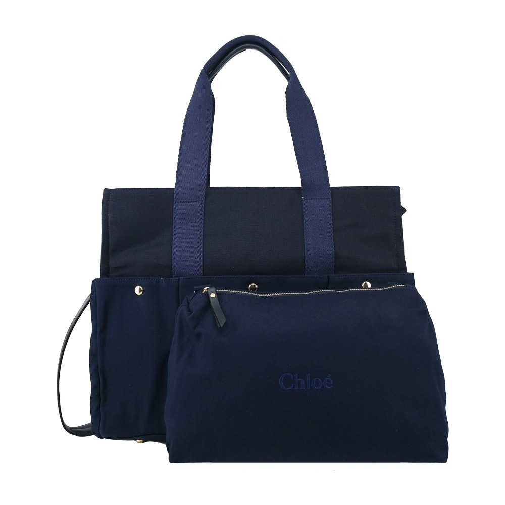【Chloé】Chloe 經典品牌LOGO帆布手提/肩背包(任選) Chloe肩背包 Chloe手提包 Chloe經典包-細節圖8