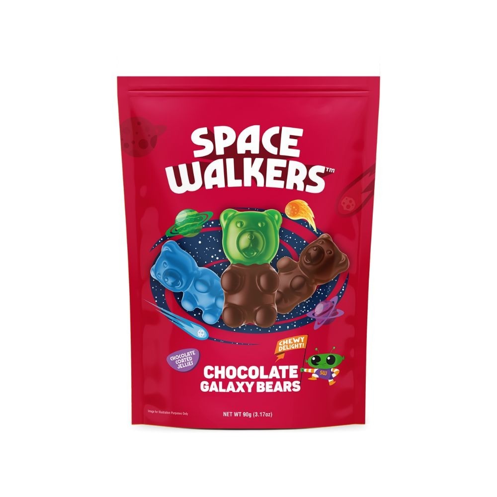 🇹🇷土耳其進口 Space Walkers 小熊造型軟糖夾餡牛奶巧克力/棉花糖夾餡牛奶巧克力/牛奶巧克力捲筒造型威化-細節圖4