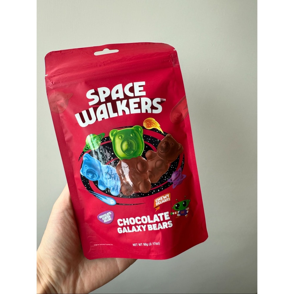 🇹🇷土耳其進口 Space Walkers 小熊造型軟糖夾餡牛奶巧克力/棉花糖夾餡牛奶巧克力/牛奶巧克力捲筒造型威化-細節圖7