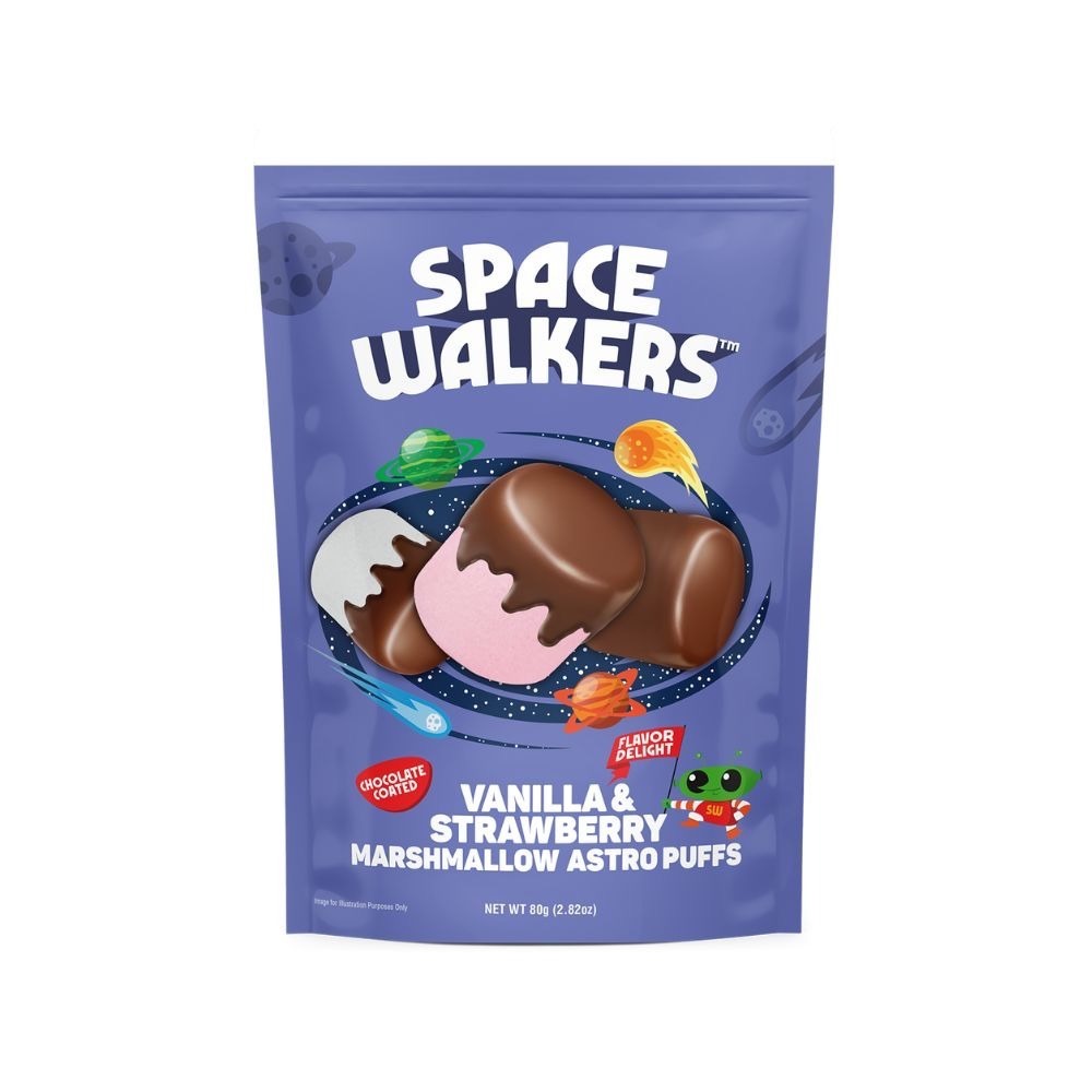 🇹🇷土耳其進口 Space Walkers 小熊造型軟糖夾餡牛奶巧克力/棉花糖夾餡牛奶巧克力/牛奶巧克力捲筒造型威化-細節圖5