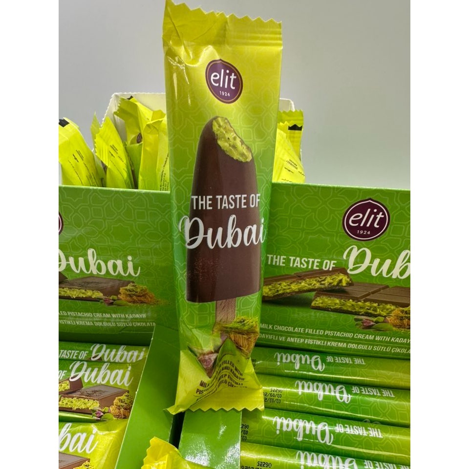 土耳其Elit巧克力 杜拜瘋開心果夾心牛奶巧克力棒 杜拜開心果巧克力 杜拜巧克力 夾心巧克力 異國巧克力 歐洲巧克力-細節圖6