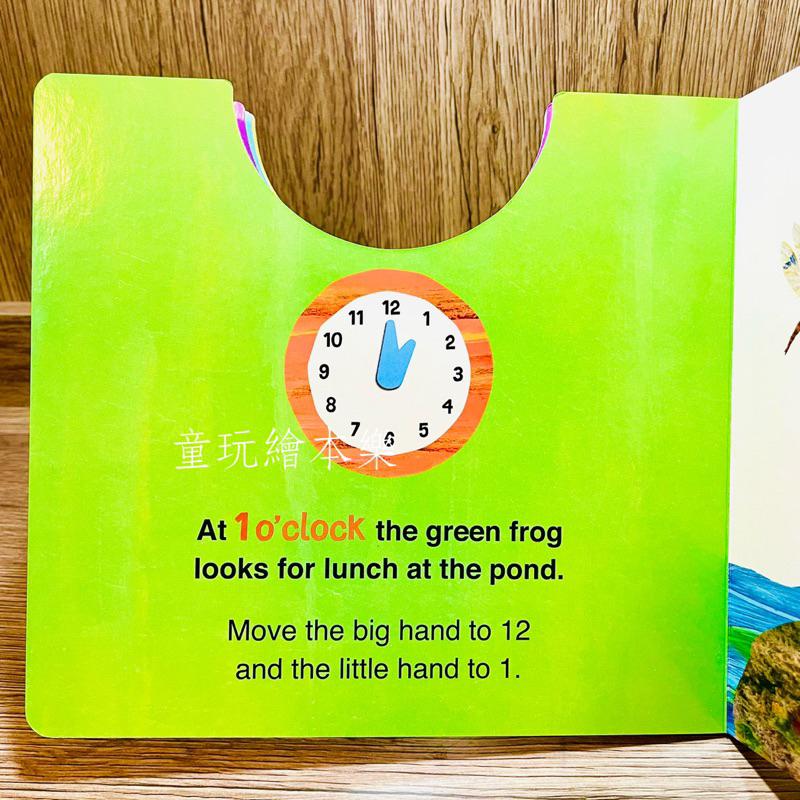 現貨《童玩繪本樂》BSMI檢驗合格 WHAT’S THE TIME ERIC CARLE 好餓的毛毛蟲 時鐘書 艾瑞卡爾-細節圖5