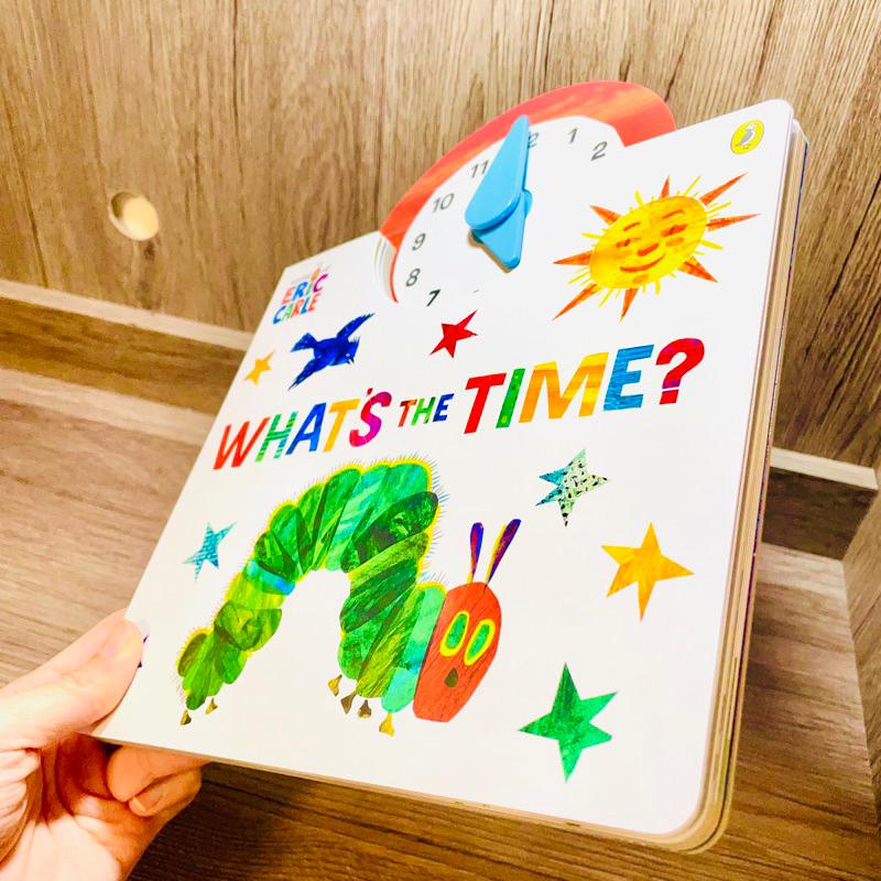 現貨《童玩繪本樂》BSMI檢驗合格 WHAT’S THE TIME ERIC CARLE 好餓的毛毛蟲 時鐘書 艾瑞卡爾-細節圖7