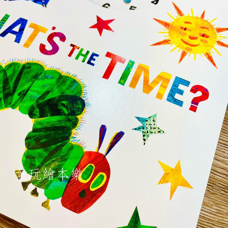 現貨《童玩繪本樂》BSMI檢驗合格 WHAT’S THE TIME ERIC CARLE 好餓的毛毛蟲 時鐘書 艾瑞卡爾-細節圖8