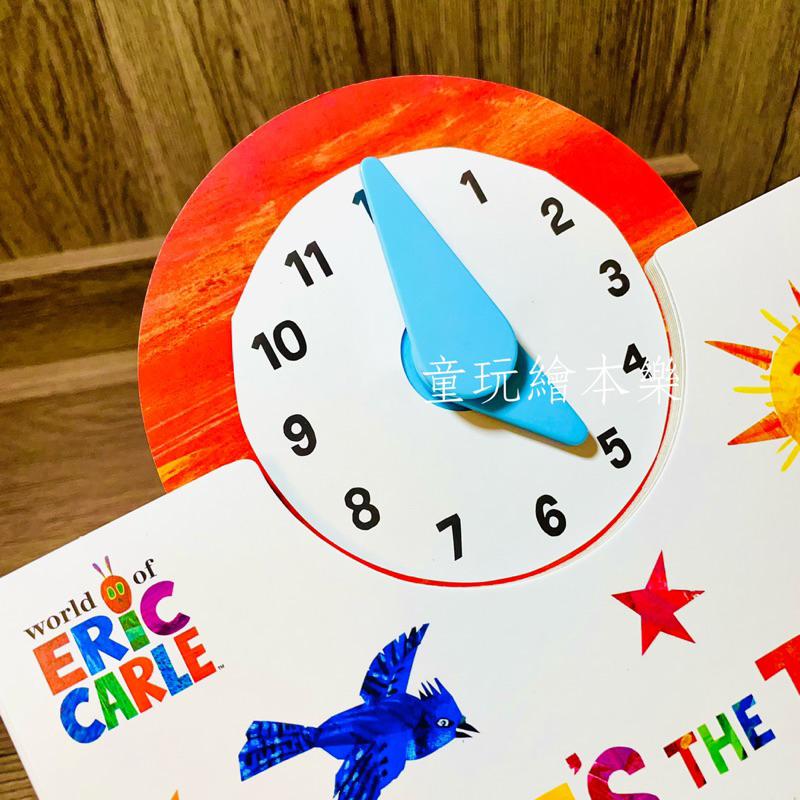 現貨《童玩繪本樂》BSMI檢驗合格 WHAT’S THE TIME ERIC CARLE 好餓的毛毛蟲 時鐘書 艾瑞卡爾-細節圖9