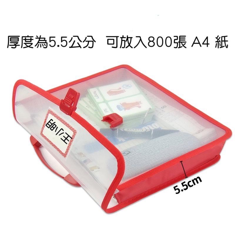 現貨《童玩繪本樂》收納包 考卷收納袋 美勞包 風琴袋 A4 考卷袋 手提書包 透明文件袋 資料袋 手提資料袋 美術袋-細節圖3