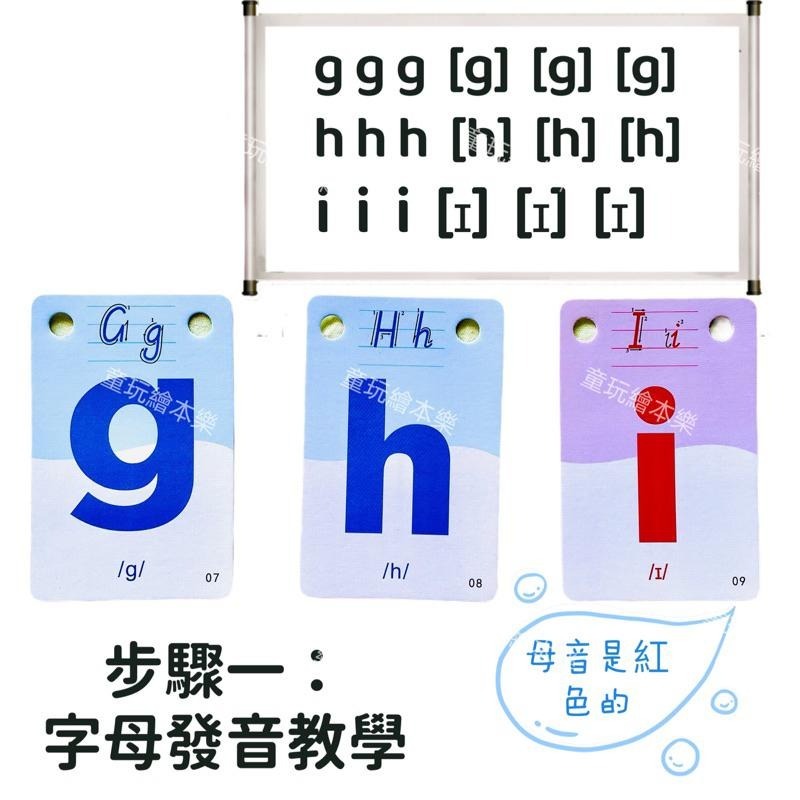 現貨《童玩繪本樂》BSMI檢驗合格 自然發音翻翻卡 PHONICS 自然發音 教學卡 字卡-細節圖3