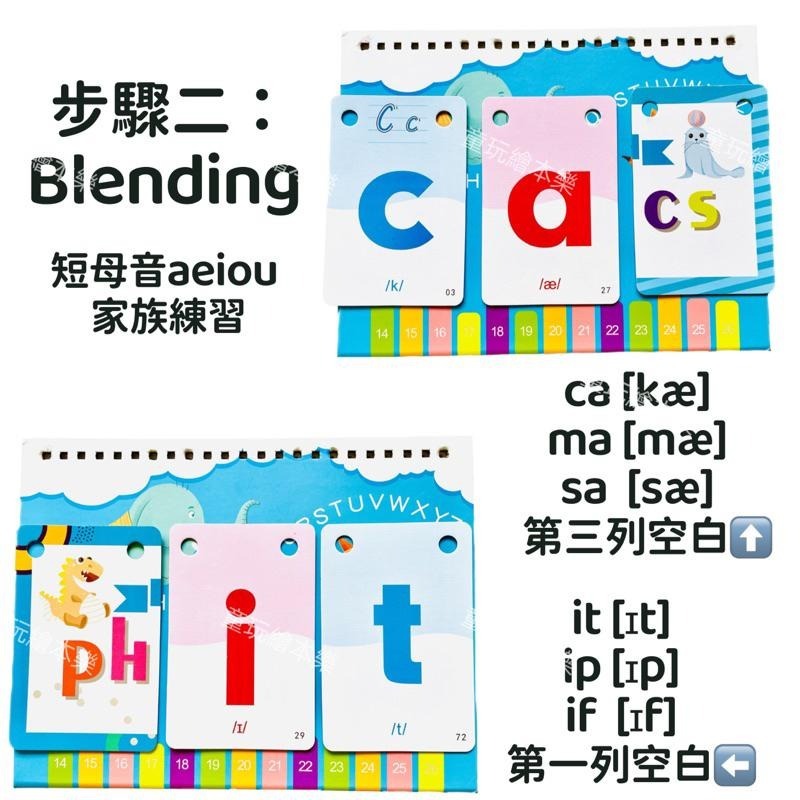 現貨《童玩繪本樂》BSMI檢驗合格 自然發音翻翻卡 PHONICS 自然發音 教學卡 字卡-細節圖4