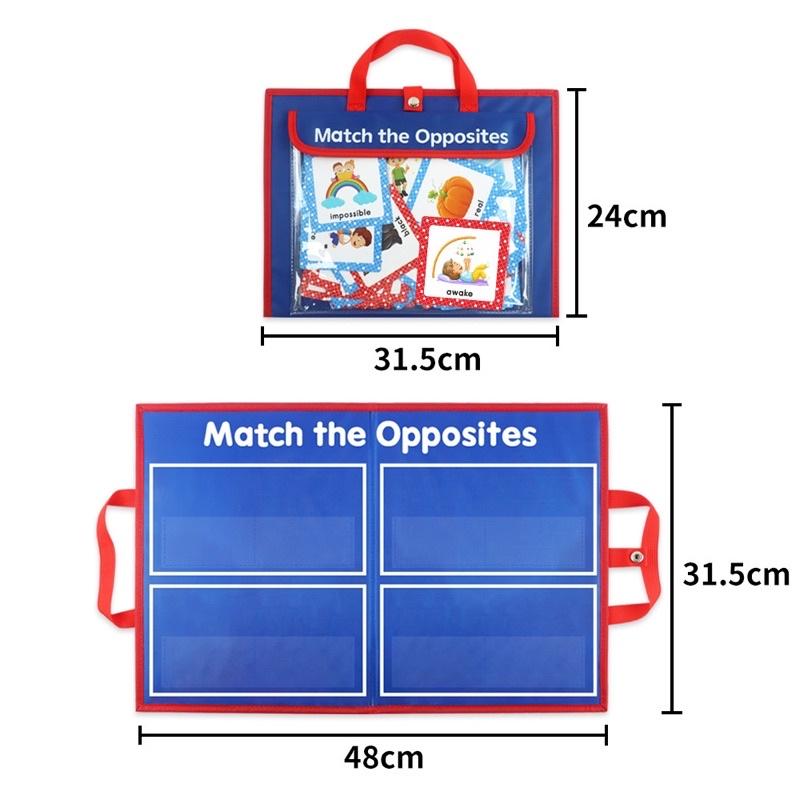 現貨《童玩繪本樂》ALPHABET LEARNING BAG  英文字卡 學習袋 補習袋 教學字卡 字母教具 自然發音-細節圖3