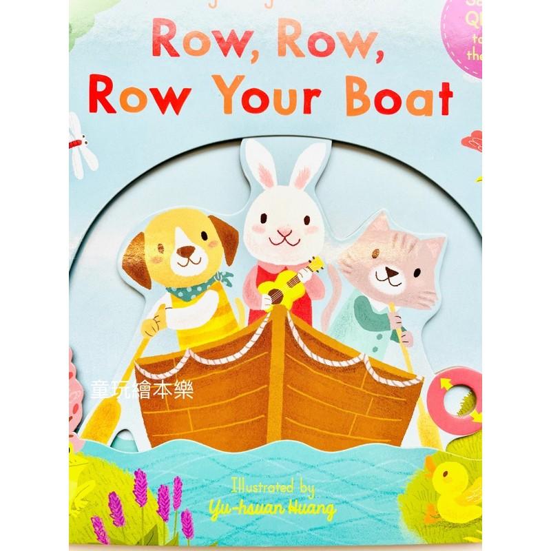 現貨《童玩繪本樂》聽唱玩童謠遊戲書 Sing Along With Me! Row Your Boat 硬頁推拉 律動-細節圖2