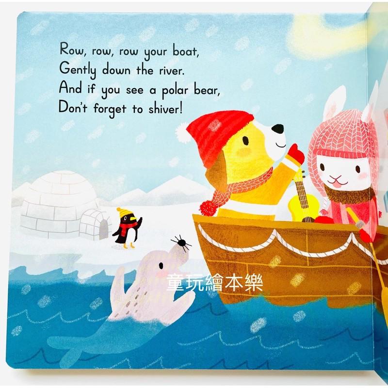 現貨《童玩繪本樂》聽唱玩童謠遊戲書 Sing Along With Me! Row Your Boat 硬頁推拉 律動-細節圖7