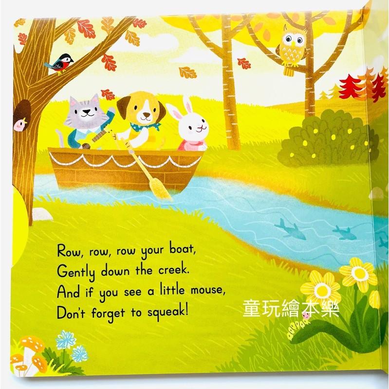 現貨《童玩繪本樂》聽唱玩童謠遊戲書 Sing Along With Me! Row Your Boat 硬頁推拉 律動-細節圖8