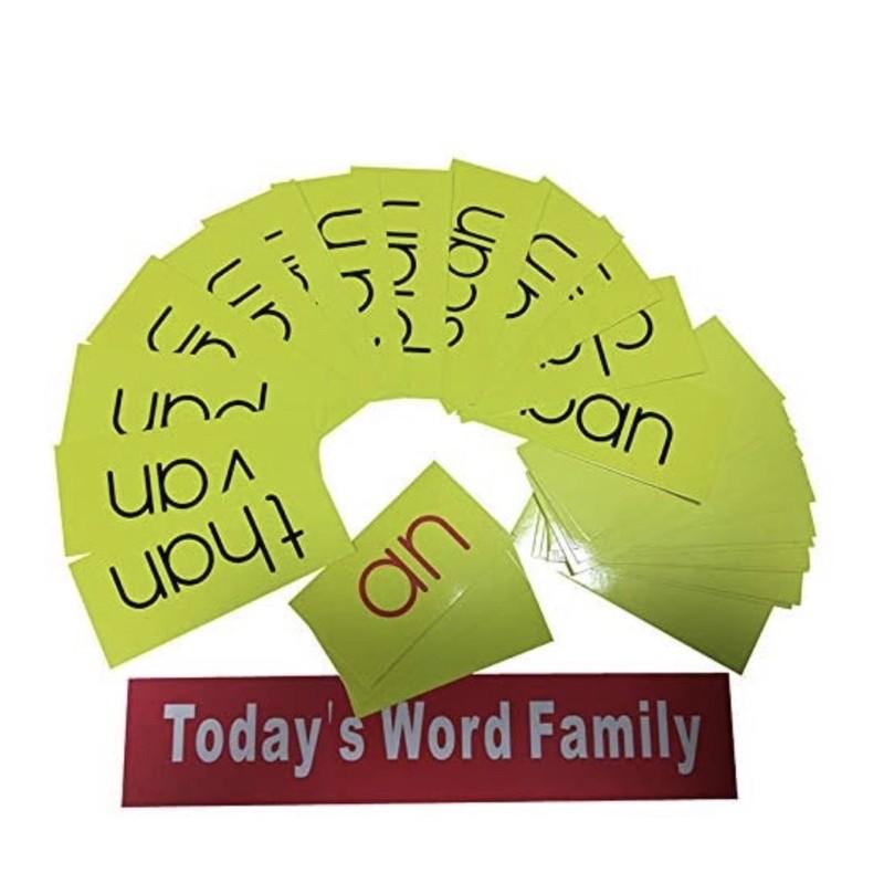 現貨《童玩繪本樂》Today’s word family pocket chart自然拼讀 單字掛袋 教學教具-細節圖2