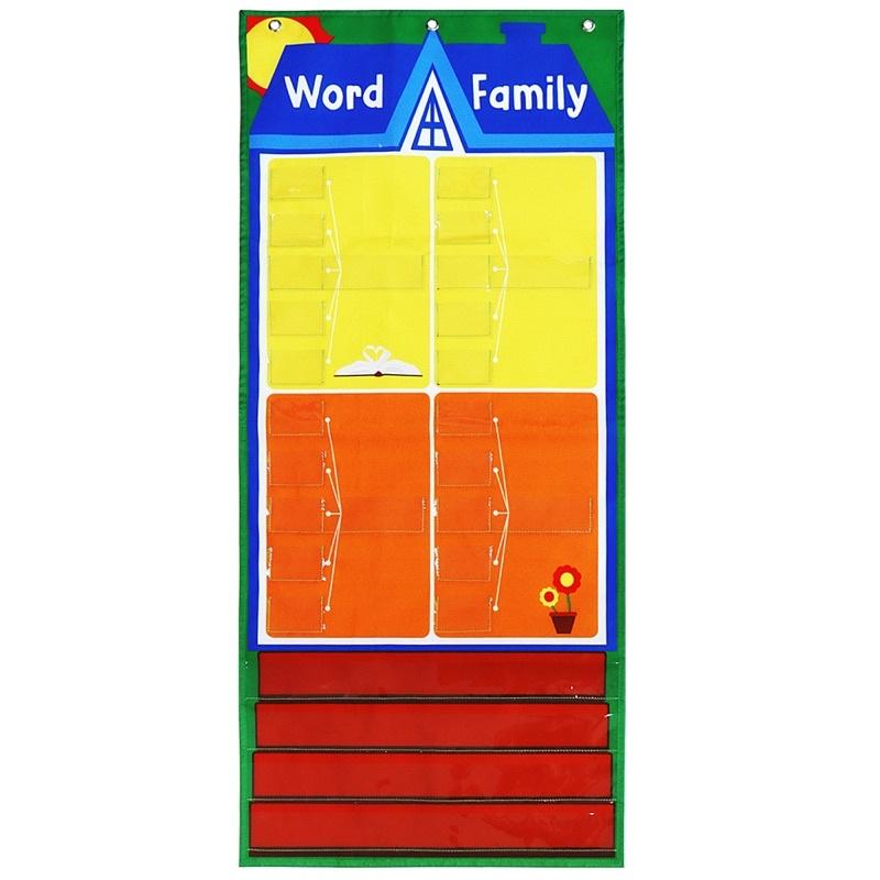 現貨《童玩繪本樂》Today’s word family pocket chart自然拼讀 單字掛袋 教學教具-細節圖7