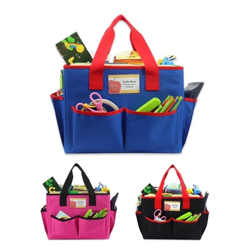 現貨《童玩繪本樂》教具袋 媽媽包 教具包 教具 手提教具包 收納袋 購物袋 文具袋 教學袋 文具收納袋 老師包 教師包-細節圖5