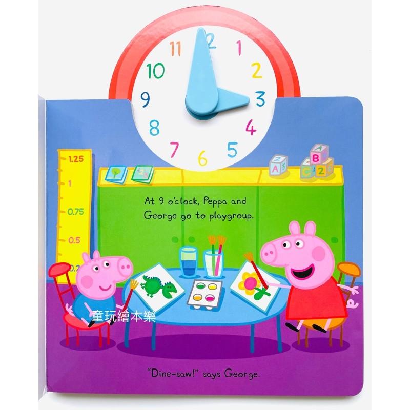 現貨《BSMI商檢合格》Peppa pig’s busy day  時鐘書 時鐘繪本 認識時間 粉紅豬小妹 時間練習-細節圖4