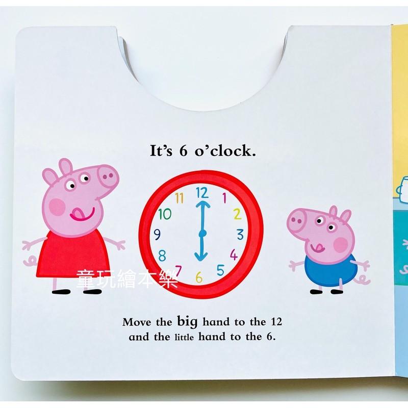 現貨《BSMI商檢合格》Peppa pig’s busy day  時鐘書 時鐘繪本 認識時間 粉紅豬小妹 時間練習-細節圖6