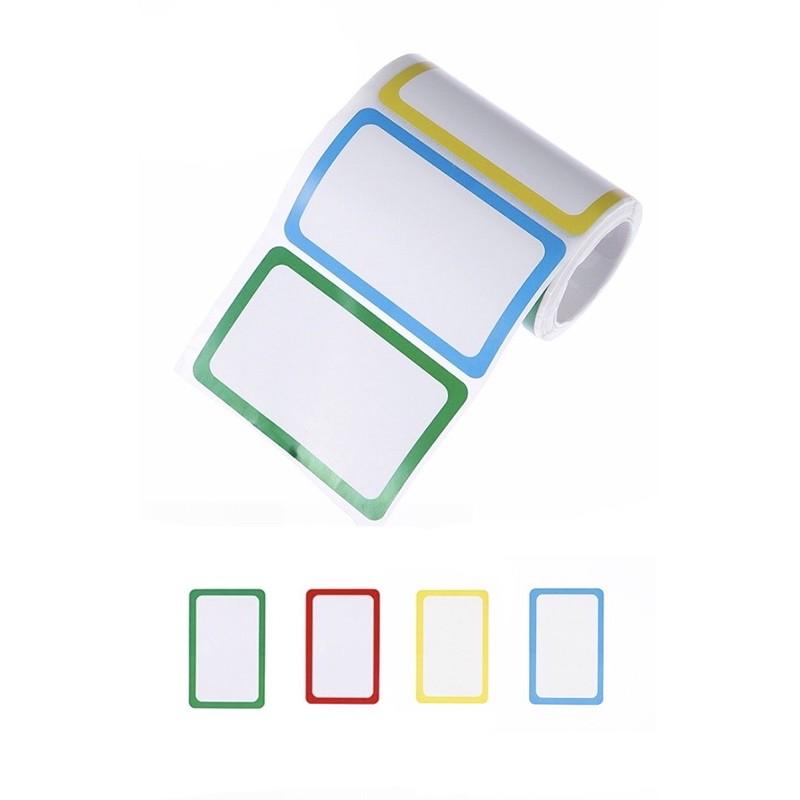 現貨《童玩繪本樂》name tag 姓名貼 名牌 空白貼 物品貼 分類貼 彩色名稱標籤貼紙 告示牌 姓名貼紙  名牌夾-細節圖2