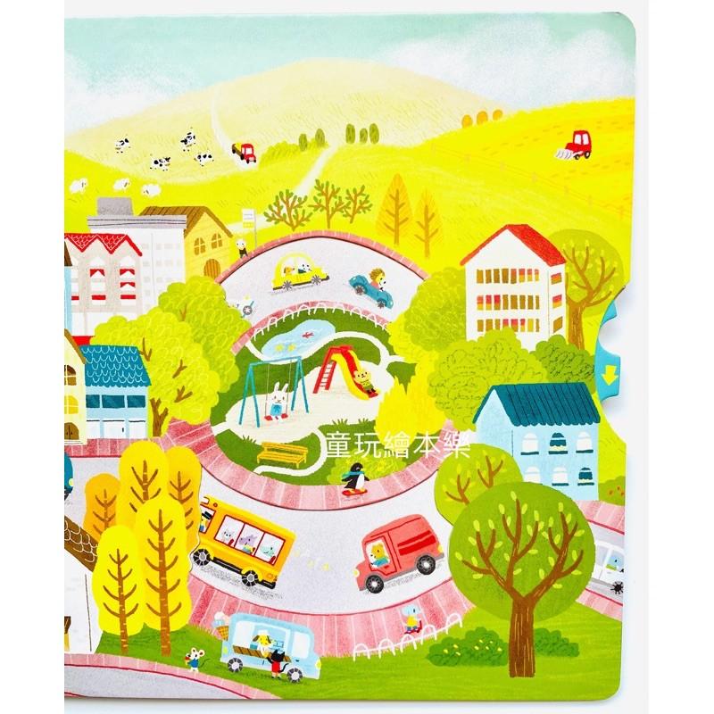 現貨《童玩繪本樂》商檢合格 聽唱玩童謠遊戲書 SING ALONG THE WHEELS ON THE BUS 硬頁推拉-細節圖6