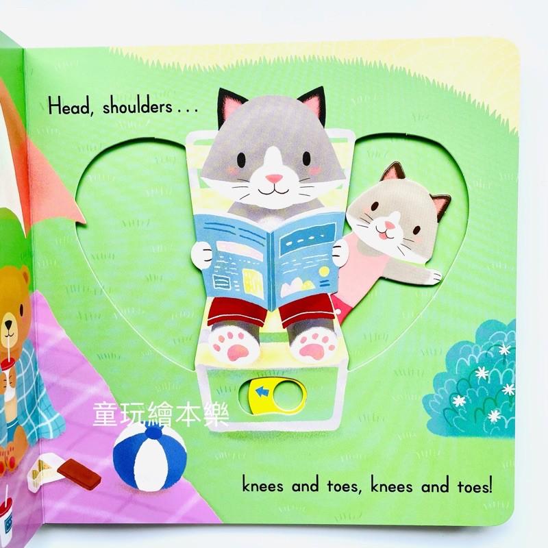 預售《童玩繪本樂》聽唱玩遊戲書 Sing along HEAD SHOULDERS KNEES AND TOES-細節圖5