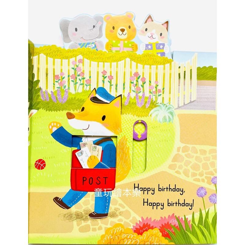 現貨《童玩繪本樂》聽唱玩童謠遊戲書 商檢合格 Sing Along With Me Happy Birthday推拉書-細節圖5