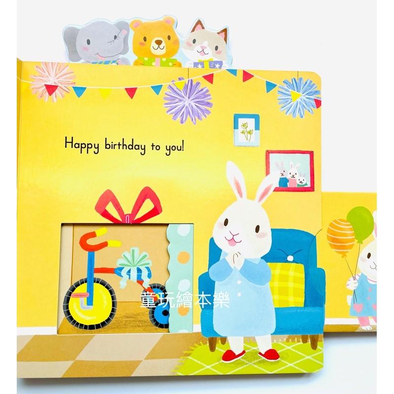 現貨《童玩繪本樂》聽唱玩童謠遊戲書 商檢合格 Sing Along With Me Happy Birthday推拉書-細節圖6