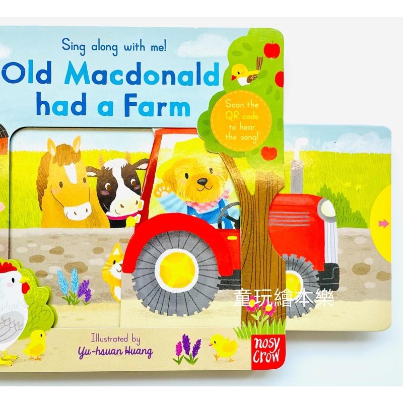 現貨《童玩繪本樂》聽唱玩童謠遊戲書 Sing Along With Me OLD MACDONALD 硬頁推拉 王老先生-細節圖2