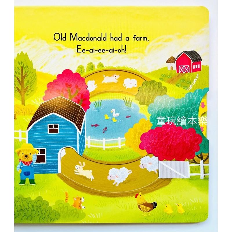 現貨《童玩繪本樂》聽唱玩童謠遊戲書 Sing Along With Me OLD MACDONALD 硬頁推拉 王老先生-細節圖5