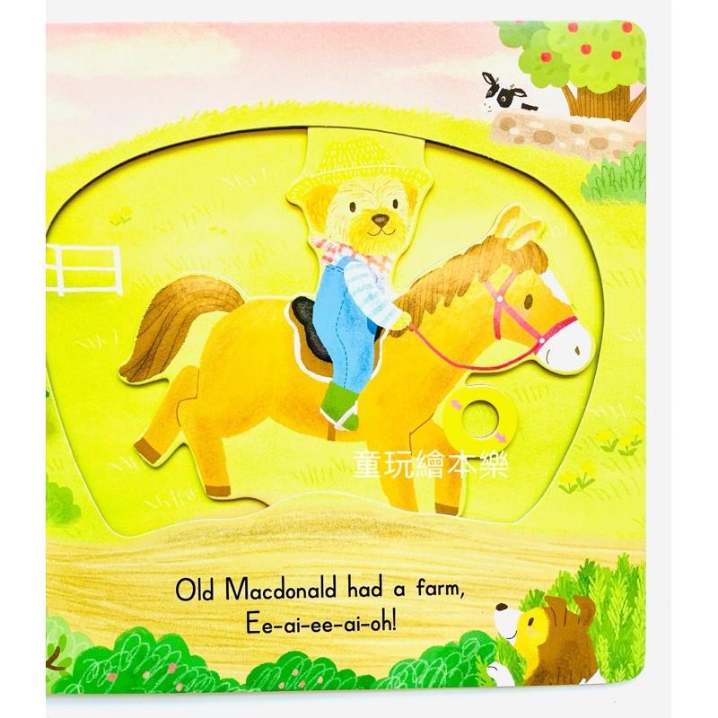 現貨《童玩繪本樂》聽唱玩童謠遊戲書 Sing Along With Me OLD MACDONALD 硬頁推拉 王老先生-細節圖6