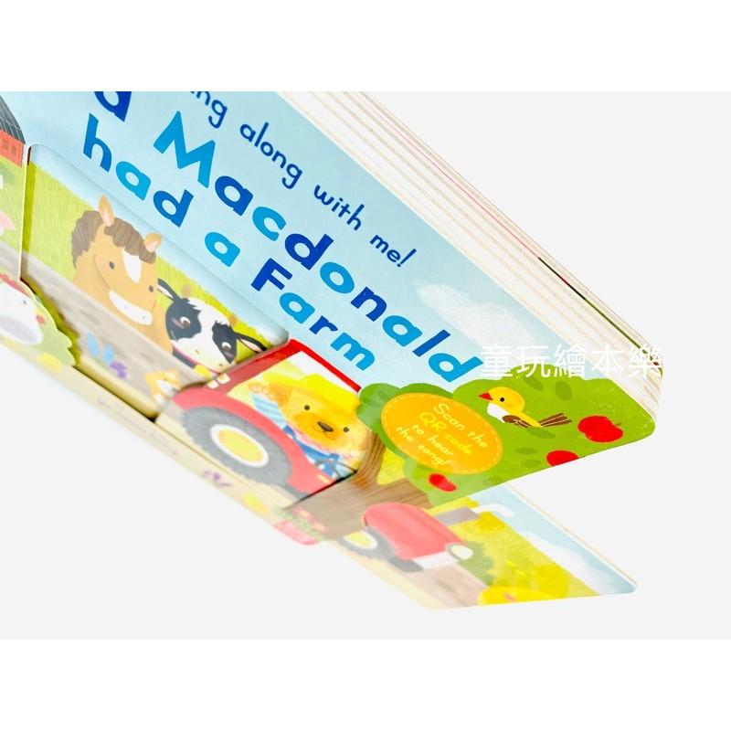 現貨《童玩繪本樂》聽唱玩童謠遊戲書 Sing Along With Me OLD MACDONALD 硬頁推拉 王老先生-細節圖9