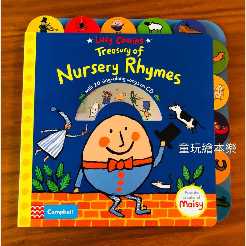 現貨《童玩繪本樂》Lucy Cousins Treasury of nursery rhymes 英文童謠 英語律動-細節圖2