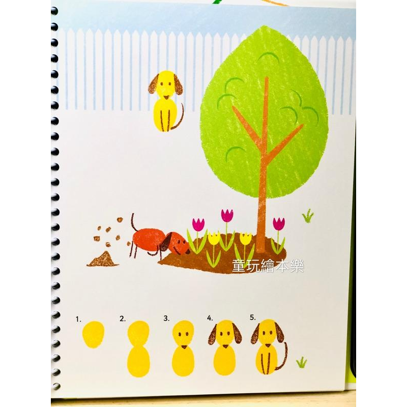 現貨《童玩繪本樂》英國 台灣商檢合格 Fingerprint 遊戲書/繪畫本 美勞書 手指畫 印章畫 遊戲書 指印書-細節圖5