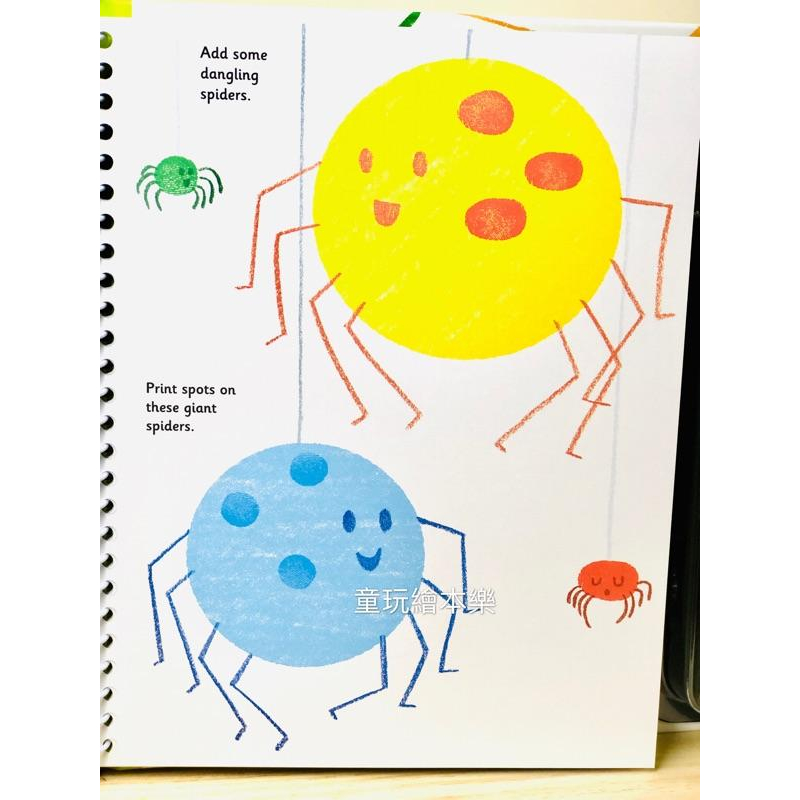現貨《童玩繪本樂》英國 台灣商檢合格 Fingerprint 遊戲書/繪畫本 美勞書 手指畫 印章畫 遊戲書 指印書-細節圖7