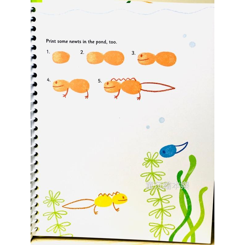 現貨《童玩繪本樂》英國 台灣商檢合格 Fingerprint 遊戲書/繪畫本 美勞書 手指畫 印章畫 遊戲書 指印書-細節圖8