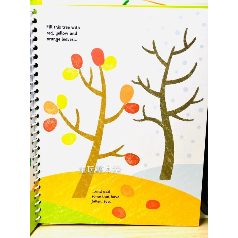 現貨《童玩繪本樂》英國 台灣商檢合格 Fingerprint 遊戲書/繪畫本 美勞書 手指畫 印章畫 遊戲書 指印書-細節圖9