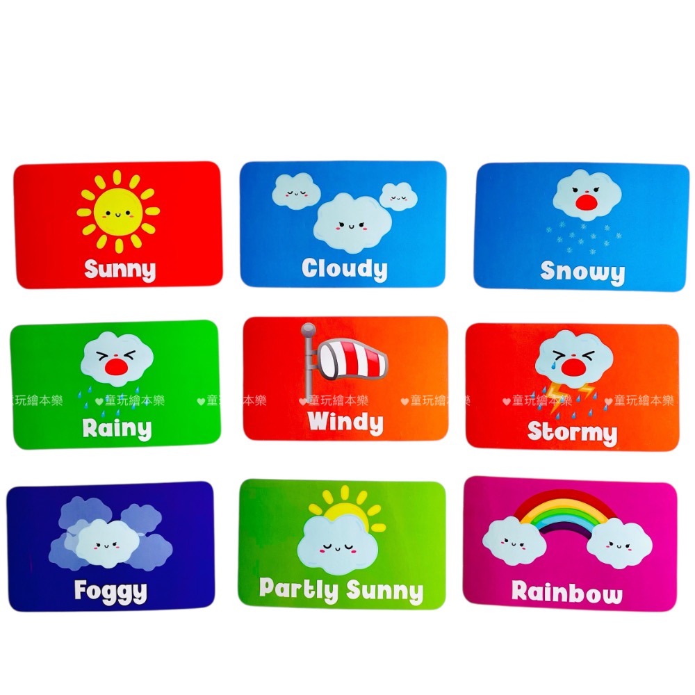 ￼現貨《童玩繪本樂》 日期掛袋 月曆 教學掛布 英語教學 教室佈置 英語掛布 天氣掛袋 All About Today-細節圖6