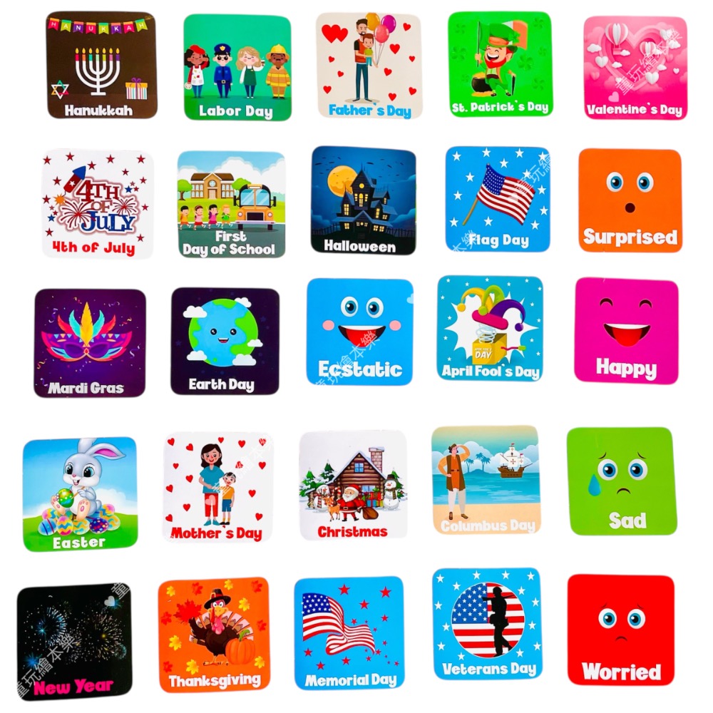 ￼現貨《童玩繪本樂》 日期掛袋 月曆 教學掛布 英語教學 教室佈置 英語掛布 天氣掛袋 All About Today-細節圖9