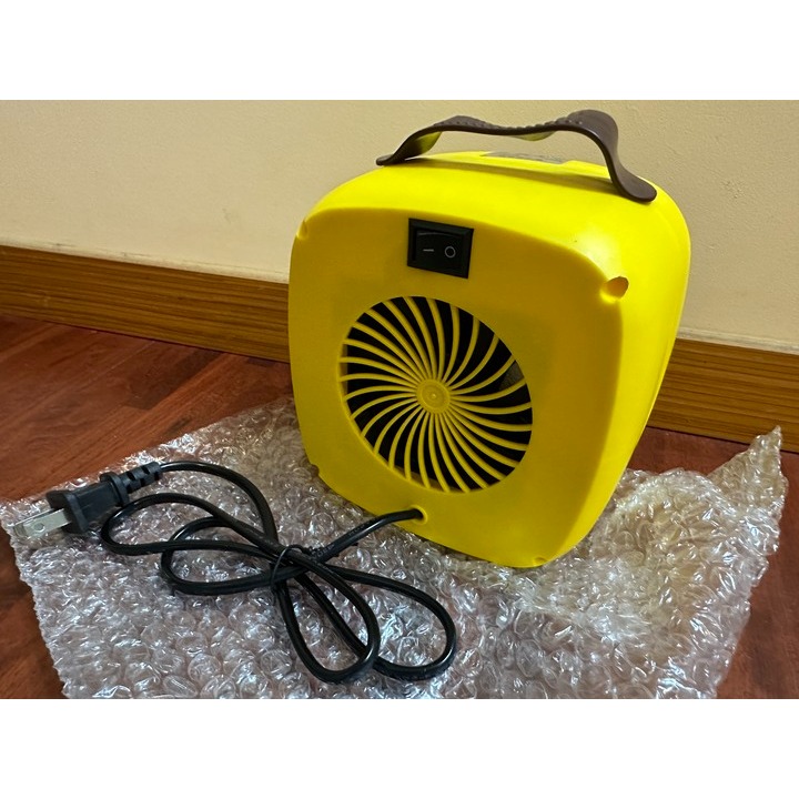 [電暖器] 手提攜帶式.電暖器.室內加熱器（黃色）全新-細節圖6