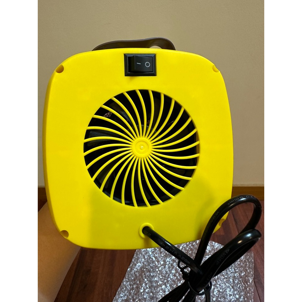 [電暖器] 手提攜帶式.電暖器.室內加熱器（黃色）全新-細節圖8