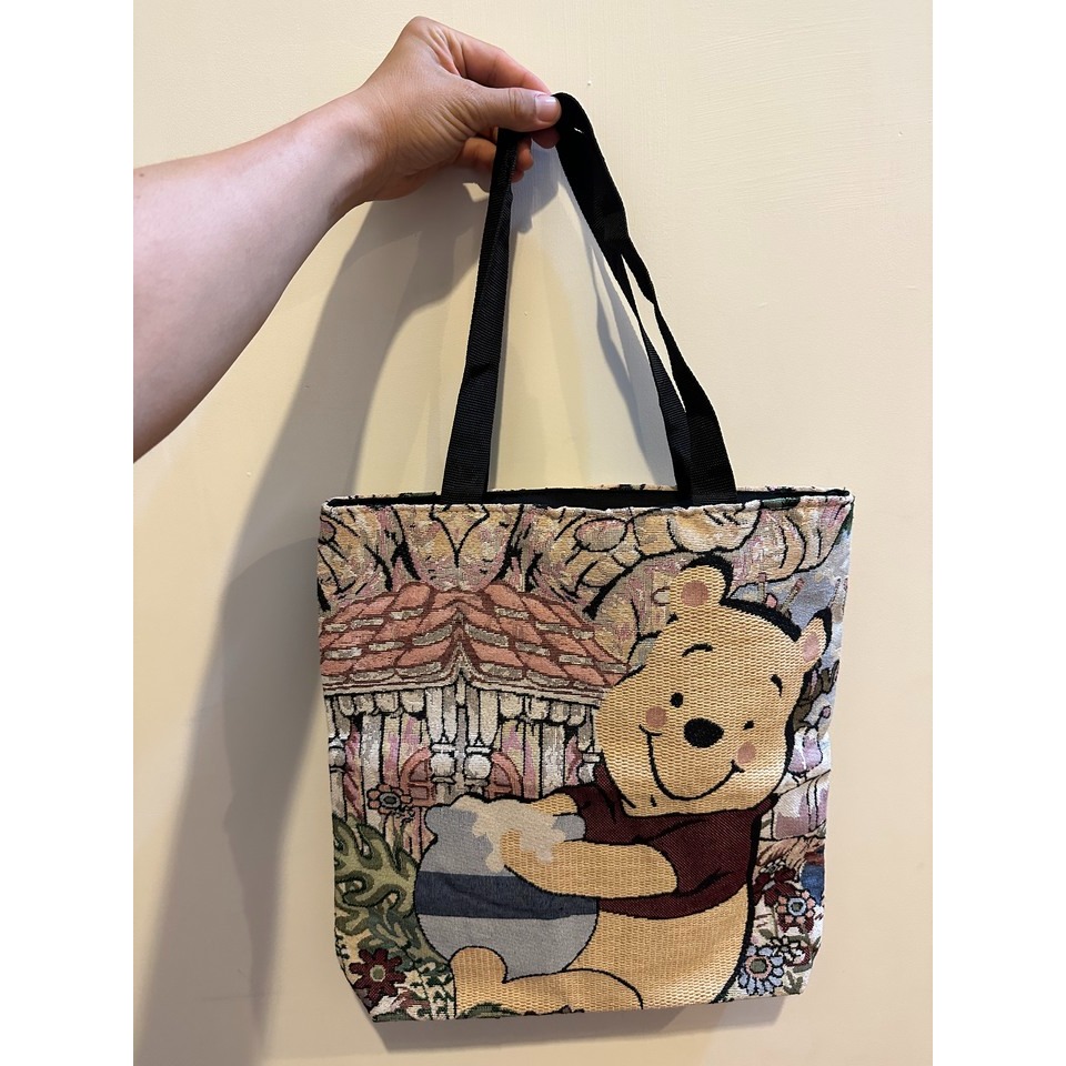 [售] 手提袋 (維尼熊圖樣) 全新-細節圖3