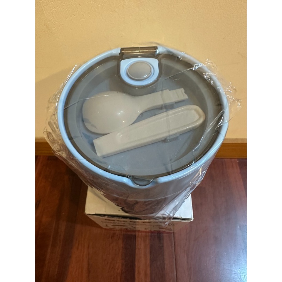 [售] 磨砂早餐杯 530ml (藍)（全新）附湯匙-細節圖3