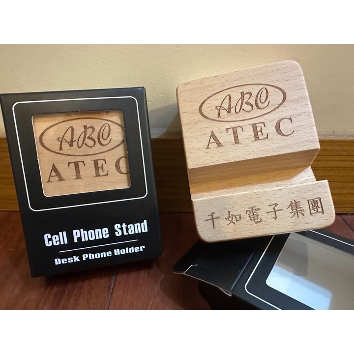 [售] (木質)手機支架（全新）正反可用-細節圖3