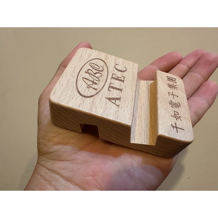 [售] (木質)手機支架（全新）正反可用-細節圖4