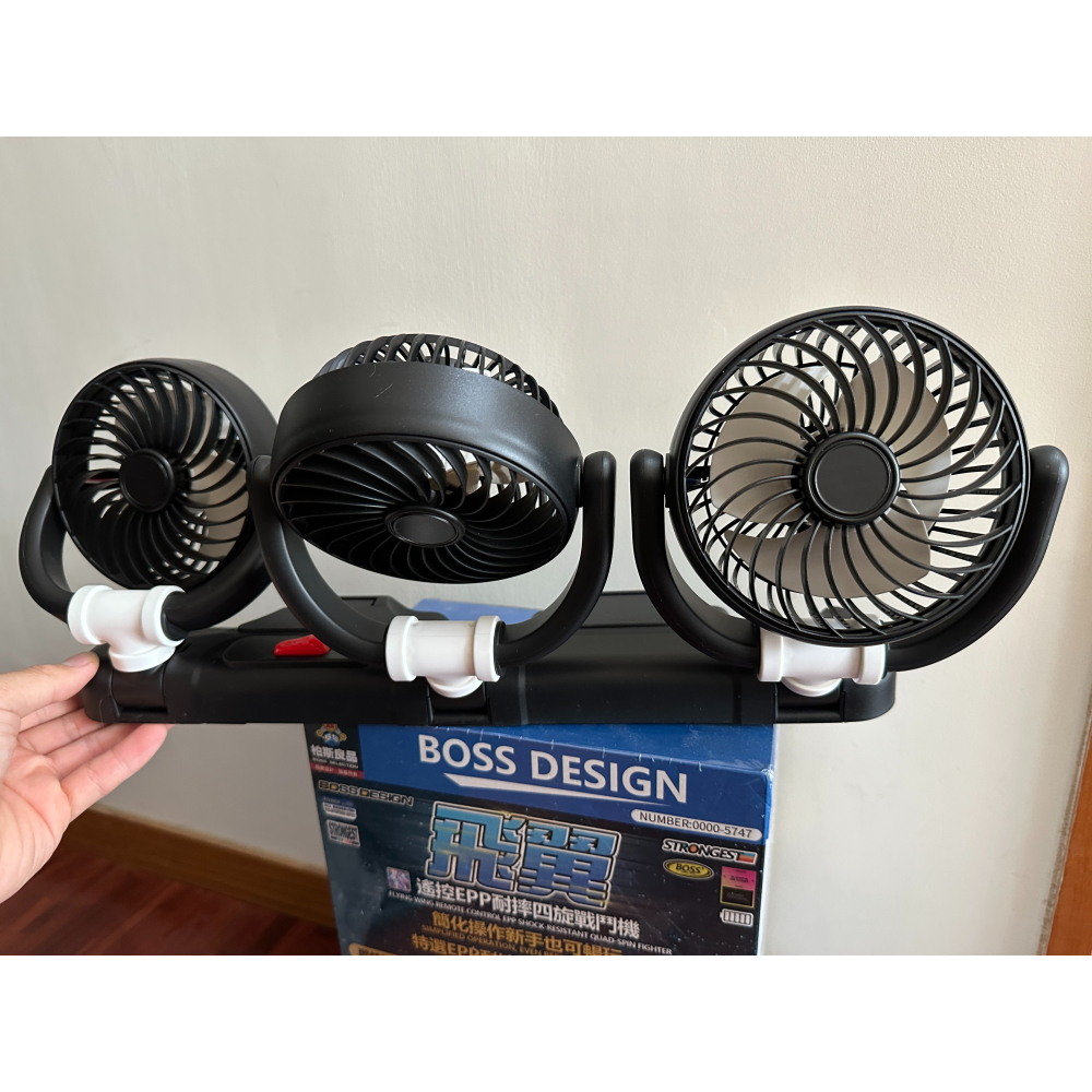 [風扇] 3顆一組.可調角度風扇.2段式（全新）(USB) 橫放/直(掛)立可-細節圖2