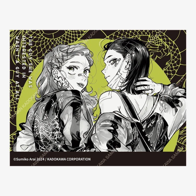 『書の屋』百合漫畫 附書套 周邊 我在意的對象並不是男人 1~3 特裝版 角川出版 新井すみこ GL-規格圖4