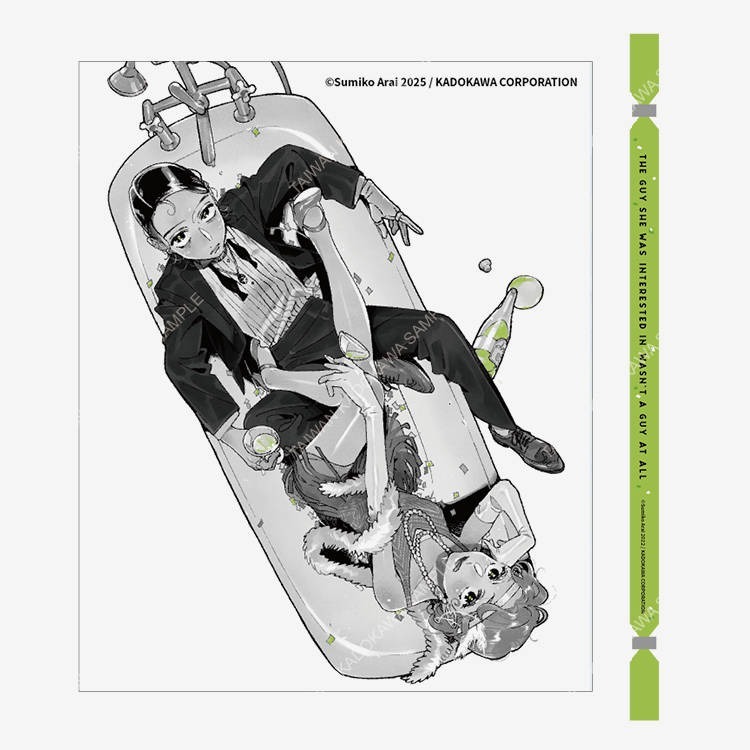 『書の屋』百合漫畫 附書套 周邊 我在意的對象並不是男人 1~3 特裝版 角川出版 新井すみこ GL-規格圖4