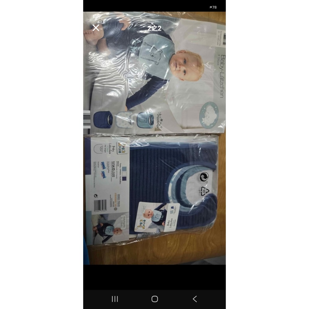 全新出清德國品牌嬰幼兒圍兜三件組-細節圖2